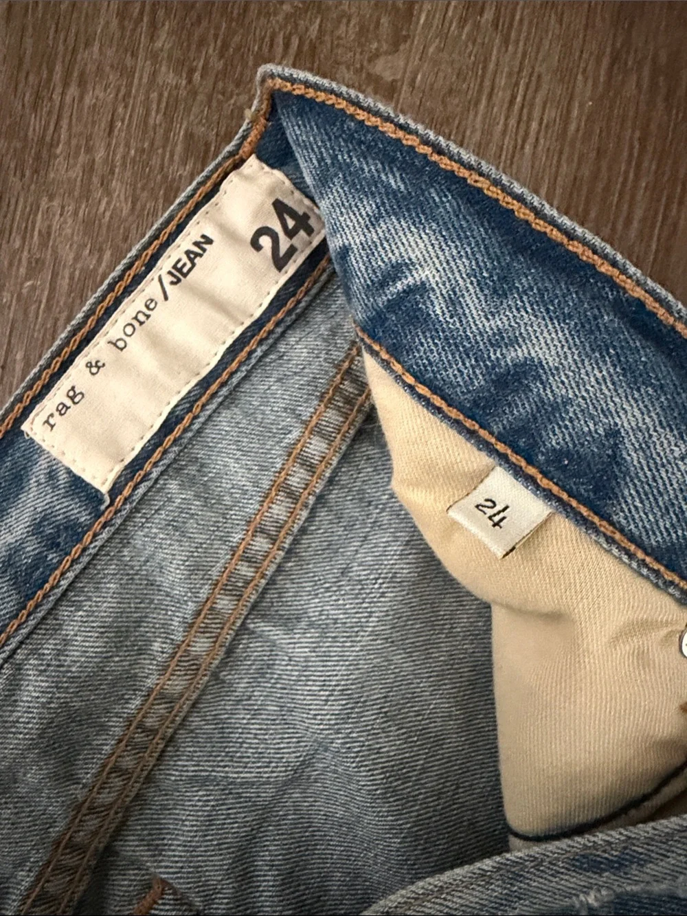 rag & bone distressed denim shorts
